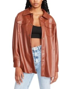 Steve Madden Faux Good Measure Shacket | Coats & Outerwear